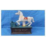 Vintage Case Iron 'Trick Pony' Coin Bank