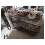 Vintage Porta-Power Wheeled Metal Cart 42x20x49"H