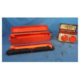 Vintage Arrow Reflectors in Case,KD Triangle