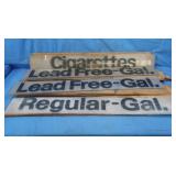 34" Amoco Gas Station Sign Markers