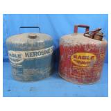 Vintage 5 Gallon Metal Gas&Kero Cans