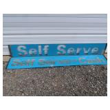 Amoco signs 10x73" Self Serve & Self Serve-Cash