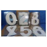 Plexiglass Numbers 14"H for Gas Signs
