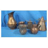 Asst of Small Copper Pots