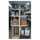 Metal Shelving Unit with Pegboards 144x20x72"