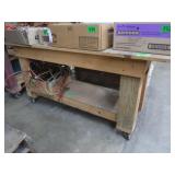 Work Table on Wheels 67x25x31"