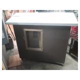 Wheeled Outdoor Animal Box, Homemade, 30x47x41.5"