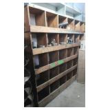Wooden Cubby Wall Shelving Unit 81x13x69"