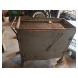 Wheeled Metal Storage Cart 31x17x32.5H
