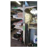 Metal Shelving Unit with Pegboard & Lights