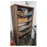 Wooden Shelf 33x12x60", No Contents