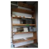 Wooden Shelf Unit 49.5x11x107"