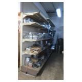 Metal Shelving Unit with Pegboards 144x20x72"