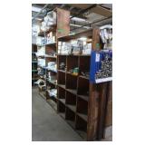 Wooden Shelving Units Connected 99x13x87"