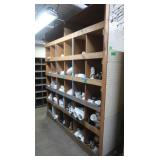 Wood Shelving Unit ( 2 Pieces) with Pegboard Side