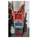 Plastic Milk Crates 12.5x12.5x11 &more