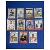 Lot of 11 mixed NFL stars, Ex-NM, inc Mackey,