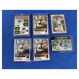 (6) Thurman Munson EX-NM Inc. 1970 RC, (3) 1973,