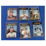 (6) EX 1971 Topps Inc. Johnny Bench, Steve