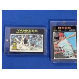 (2) 1971 Baseball Cards EX-NM Thurman Munson,