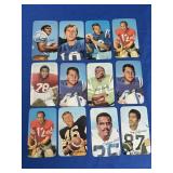 (12) 1970 Topps Football Super Cards Inc. Unitas,