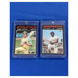 (2) 1971 Topps EX+ Rich Allen, Reggie Jackson