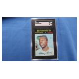 1971 Hank Aaron H.O.F. Homerun Legend SGC 7!