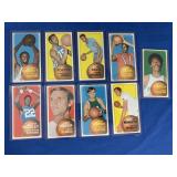 (9) 1970 Topps NBA Cards NM-MT, Inc. Barnett,