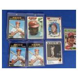 Johnny Bench lot, inc. (3) 1971, 73, 77,81 and