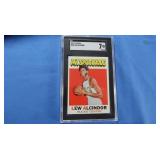1971 Lew Alcindor 2nd Year H.O.F. SGC 7!