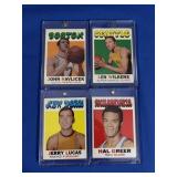 Lot of 4 NBA stars, 1971 NM-Mint inc. Lucas,