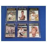 Lot of 6 1971 Baseball stars VG-NM inc.