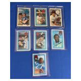 Lot of 7 mixed 3-D super star cards, Ex-NM