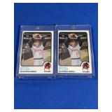 Lot of 2 NM-Mint Nolan Ryan 1973