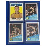 Lot of 4 NBA cards, NM-Mint inc. 1971 Jerry