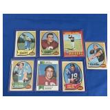 (7) NFL Stars EX-NM Inc. Starr, Unitas, Tarkenton