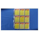 Lot of 37 Baseball & Football checklist, clean.