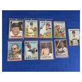 Lot of 9 high level 1967 baseball cards, VG-EX