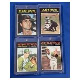 (4) 1971 Topps Baseball Stars EX-NM Inc. Morgan,