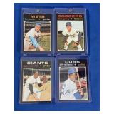 (4) 1971 Topps Baseball Stars EX-NM Inc. Seaver,