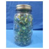 Atlas Jar Filled with Marbles Strong Shoulder