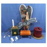 Winter Greetings Wooden Sign, Box Lite, & 2