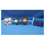 Vintage Banks 1 Mailbox, 2 Pigs, 1 Atlantinc City