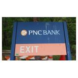 PNC Bank 2-Sided Metal Sign