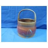 Handmade Pottery Vase with Handle 2012 Signed