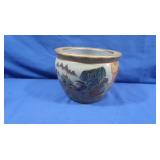 Vintage Asian Porcelain Planter Pot