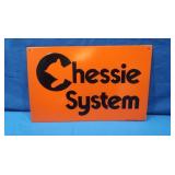Vintage Tin Emboss Chessie System 14x9"