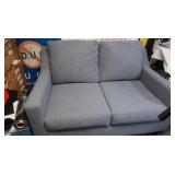 Two Seater Love Sofa (Blue) Like New