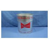 Round Budweiser Barrell 9" Round