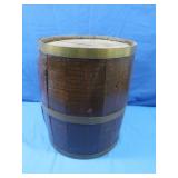 Antique Wooden Barrel Very Small 12" Round &
